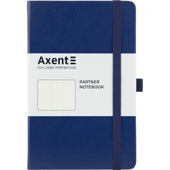 Записна книжка Partner А5-(125х195мм) на 96 арк. в крапку, синя Axent 8306-02-a