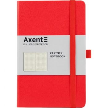 Записна книжка Partner А5-(125х195мм) на 96 арк. в крапку, червона Axent 8306-05-a