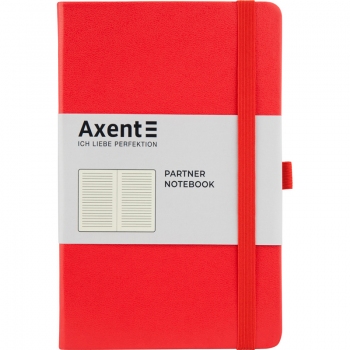 Записна книжка Partner А5-(125х195мм) на 96 арк. лінія, червона Axent 8308-05-a