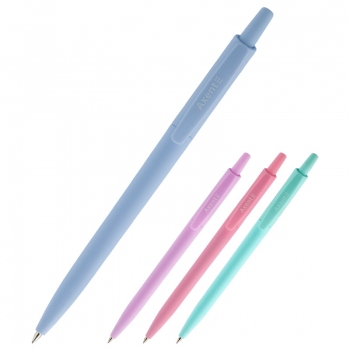 Ручка кулькова автоматична 0,5 мм, Allegro Pastelini ab1090-02-a синій