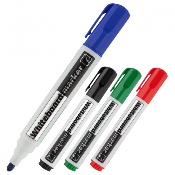 Комплект маркерів 4 кольори Whiteboard D2800, 2 мм конусний, Delta by Axent d2800-40