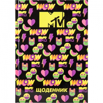 Щоденник шкільний KITE mtv20-262 тверда палітурка MTV