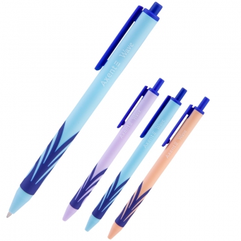 Ручка кулькова автоматична 0,7 мм Wave AXENT ab1091-02-a синій