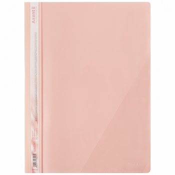 Папка скоросшиватель с внутренним карманом пластиковая A4 с прозрачным верхом Pastelini AXENT 1306-10-a розовый