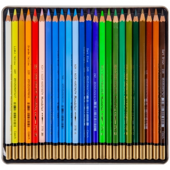 Олівці кольорові акварельні 24 кольори в металевій упаковці Mondeluz LANDSCAPE Koh-i-noor 3724024013