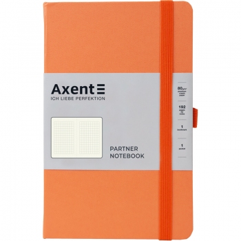 Записна книжка Partner А5-(125х195мм) на 96 арк. кремовий блок в клітинку Axent 8201-42-A персикова