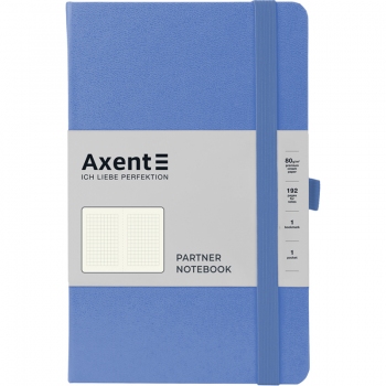 Записна книжка Partner А5-(125х195мм) на 96 арк. кремовий блок в клітинку Axent 8201-45-A василькова