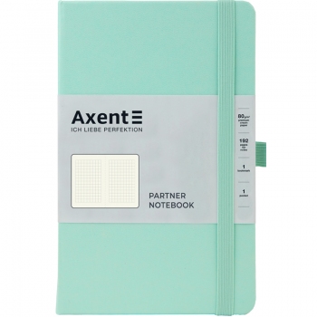 Записна книжка Partner А5-(125х195мм) на 96 арк. кремовий блок в клітинку Axent 8201-44-A м'ятна