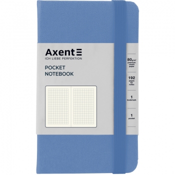 Записна книжка Partner А6-(95х140мм) на 96 арк. кремовий блок в клітинку Axent 8301-45-A василькова
