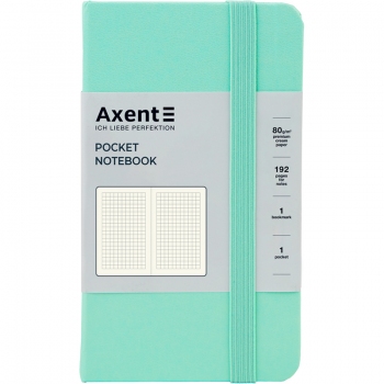 Записна книжка Partner А6-(95х140мм) на 96 арк. кремовий блок в клітинку Axent 8301-44-A м'ятна