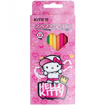 Карандаши цветные 12 цветов серия Hello Kitty Kite hk21-051