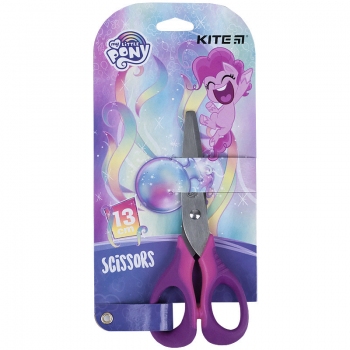 Ножиці дитячі з гумовими вставками, 13 см My Little Pony Kite lp21-016 фіолетовий