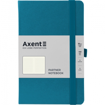 Записна книжка Partner А5-(125х195мм) на 96 арк. кремовий блок в клітинку Axent 8201-47-A індиго