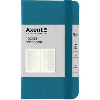 Записна книжка Partner А6-(95х140мм) на 96 арк. кремовий блок в клітинку Axent 8301-47-A індиго