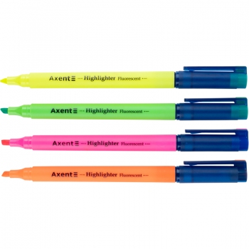 Комплект текстових маркерів Highlighter, 2-4 мм, 4 кольори Axent 2532-40-a