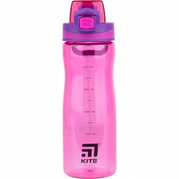 Бутылочка для воды, 650 мл, розовая Kite k21-395-05