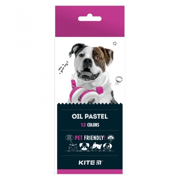 Пастель масляна, 12 кольорів в упаковці Dogs Kite k22-071