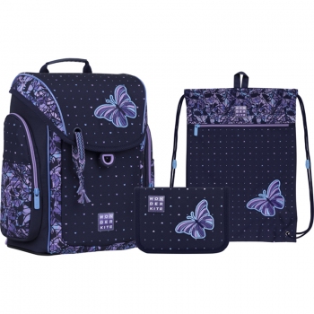 Набір рюкзак + пенал + сумка для взуття Kite WK 583 Butterfly set_wk22-583s-1