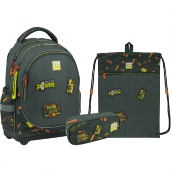 Набір рюкзак + пенал + сумка для взуття Kite WK 724 Game Mode set_wk22-724s-4