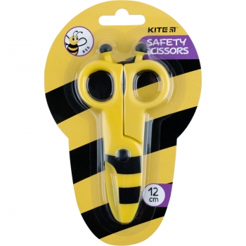 Ножиці дитячі пластикові безпечні 12 см Kite Bee k22-008-01