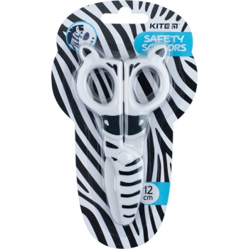 Ножиці дитячі пластикові безпечні 12 см Kite Zebra k22-008-02