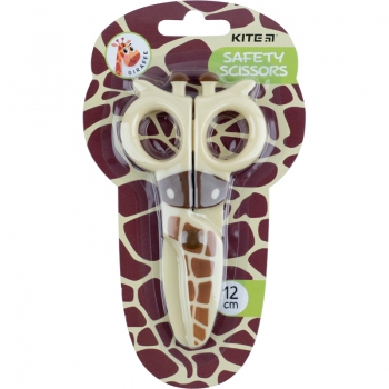 Ножиці дитячі безпечні, пластикові 12 см Kite Giraffe k22-008-03