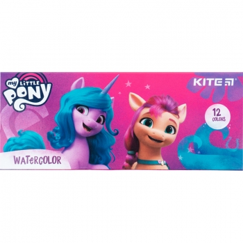 Краски акварельные 12 цветов в картонной упаковке Little Pony Kite lp22-041