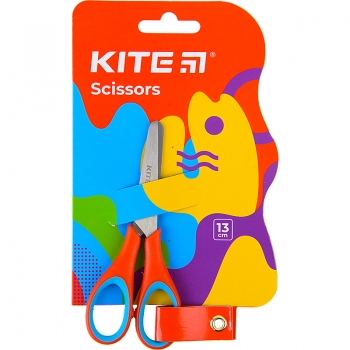 Ножиці дитячі з гумовими вставками, 13см Kite Fantasy k22-123-2