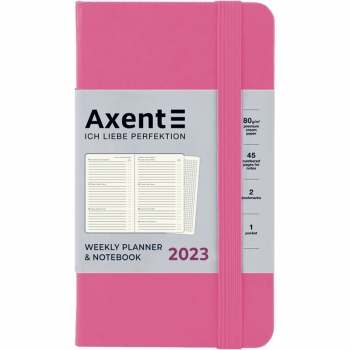 Щотижневик 2023 Pocket Strong, 90*150, Axent 8508-23-10-a рожевий