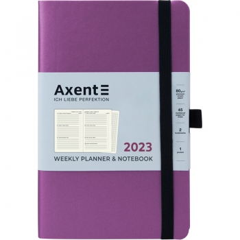 Щотижневик 2023 Partner Soft, 125*195, Axent 8506-23-11-a фіолетовий