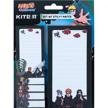 Блок паперу з клейким шаром комплект Naruto Kite nr23-299-2