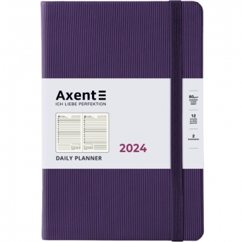 Щоденник 2024 Partner Lines, 145*210, AXENT 8815-24-17-a пурпурний
