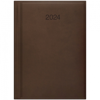 Щоденник 2024 Стандарт Torino BRUNNEN 73-795 38 704 сліпе тиснення коричневий