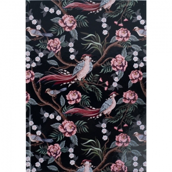 Записна книжка А4, 96 арк. в клітинку в твердій  обкладинці Birds&Flowers-4 Axent 8422-571-a