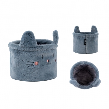 Кошик для зберігання 3100 Cute Cat 20х16 см, плюшевий Kite k24-3100s-2 Кошик для зберігання 3100 Cute Cat 20х16 см, плюшевий Kite k24-3100s-2