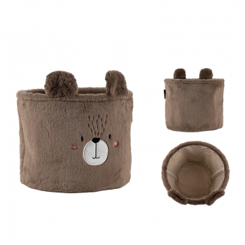 Кошик для зберігання 3100 Sweet Bear 30х25 см, плюшевий Kite k24-3100m-3 Кошик для зберігання 3100 Sweet Bear 30х25 см, плюшевий Kite k24-3100m-3