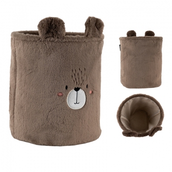 Кошик для зберігання 3100 Sweet Bear 30х35 см, плюшевий Kite k24-3100l-3 Кошик для зберігання 3100 Sweet Bear 30х35 см, плюшевий Kite k24-3100l-3