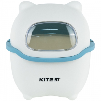 Настільний контейнер для сміття біло-блакитний Kite k24-009-6