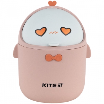 Настільний контейнер для сміття персиковий Kite k24-010-2