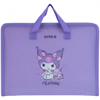 Папка-портфель на блискавці з ручками на одне відділення A4, Hello Kitty Kite hk24-202