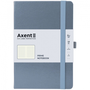 Записна книжка Partner Prime А5 (145х210) на 96 арк. клітинка, кремовий блок Axent 8305-62-a сірий