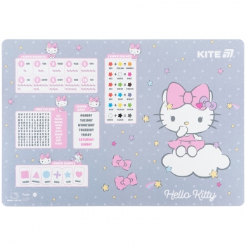 Підложка поліпропіленова настільна для писання, 42,5x29см, PP Hello Kitty Kite hk25-207-1