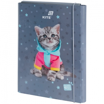Папка для праці на гумках формат А4+, Studio Pets Kite sp25-213
