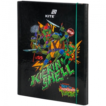 Папка для праці на гумках формат А4+, Ninjia Turtles Kite nt25-213