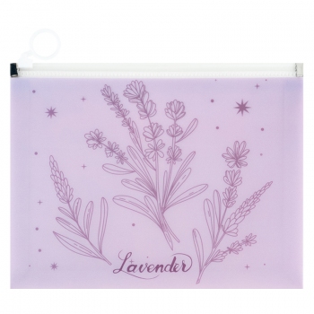 Папка на блискавці zip-lock А5+ Lavender-2 Axent 1498-37-a