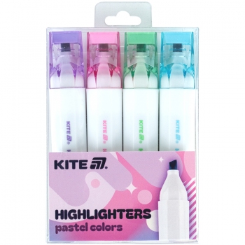 Маркер Highlighter Creative Pastel Colors комплект з 4 кольорів Kite k24-1145-4
