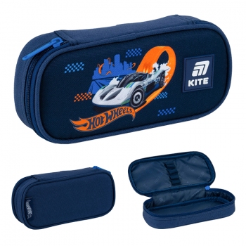 Пенал на блискавці без наповнення на одне відділення Hot Wheels-2 Kite hw25-662-2