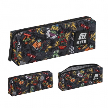 Пенал на блискавці без наповнення на одне відділення Ninjia Turtles Kite nt25-642