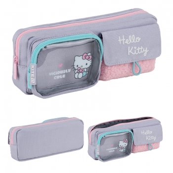 Пенал на два відділення з органайзером без наповнення Hello Kitty Kite hk25-2701-2
