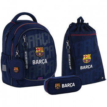 Набір рюкзак + пенал + сумка для взуття FC Barcelona Kiteset_bc25-700m